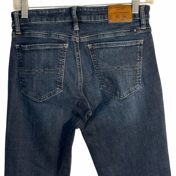 Lucky Brand Sweet Boot Jeans Size 4 / 27 Dark Wash Stretch Denim - Picture 4 of 8